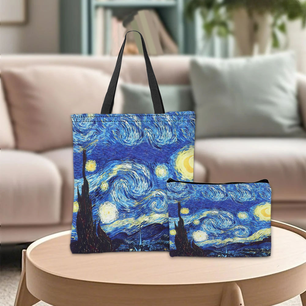 Travel Packing Accessories - Bolsa de mano serie Van Gogh,