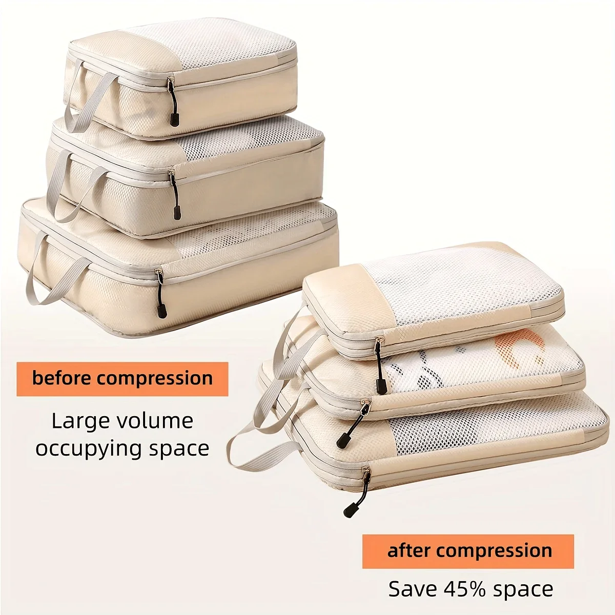 Travel Accessories Packing Cubes - Cubo de embalaje de compresión de