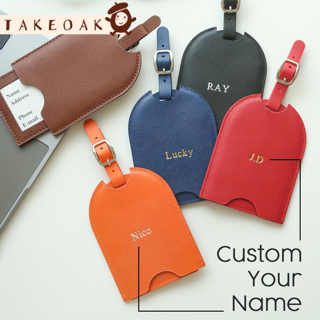Travel Accessories Present - Etiqueta de Equipaje de Cuero PU
