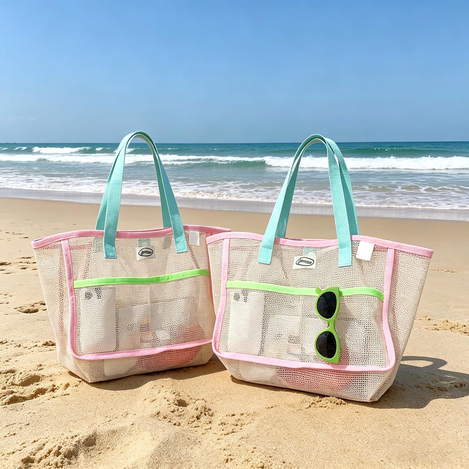 Travel Packing Accessories - Bolsas de Playa para Mujer, Coloridas,