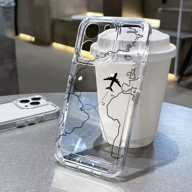 Travel Accessories Iphone - Funda Transparente para Teléfono con Diseño