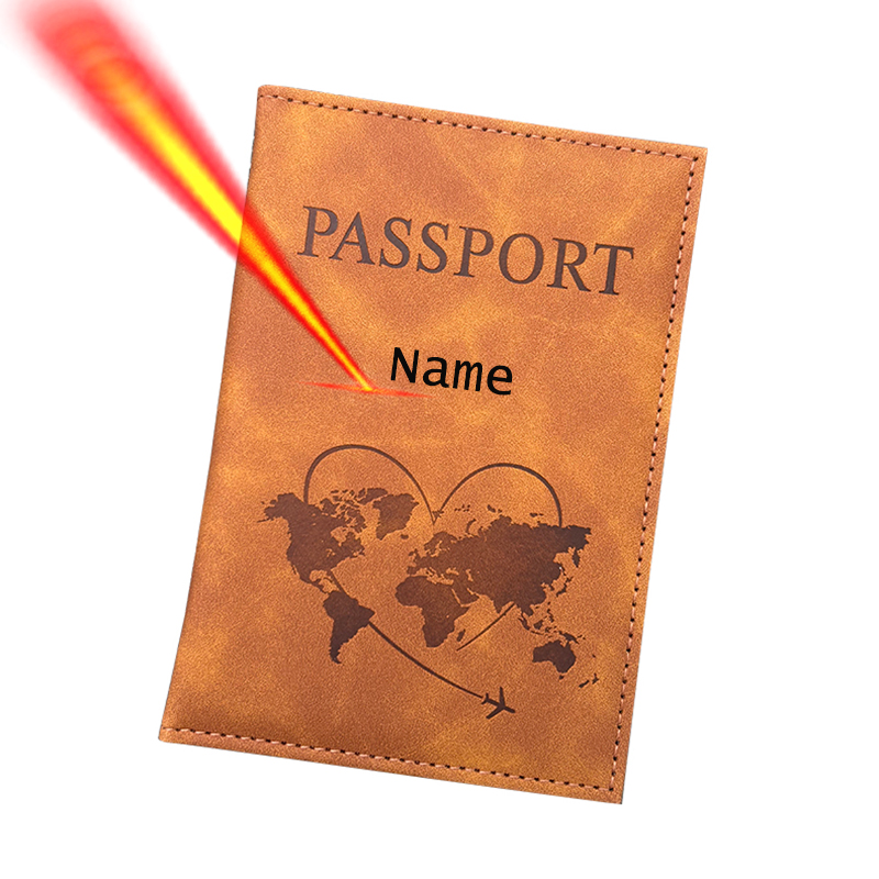 Travel Accessories Wallet - Porta pasaporte con nombre personalizado, billetera