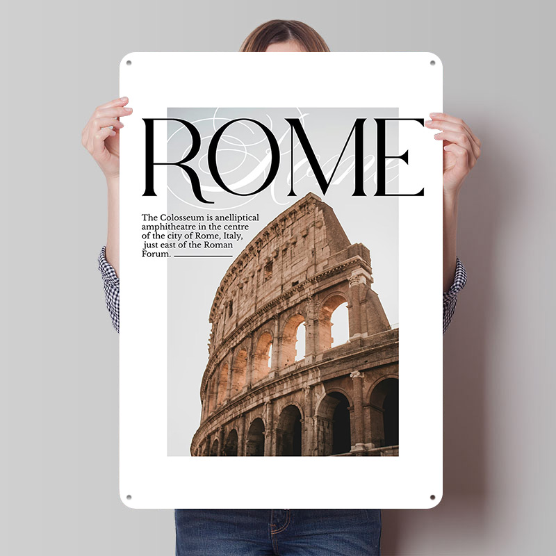 Travel Accessories Rome - Póster de Viaje del Coliseo de