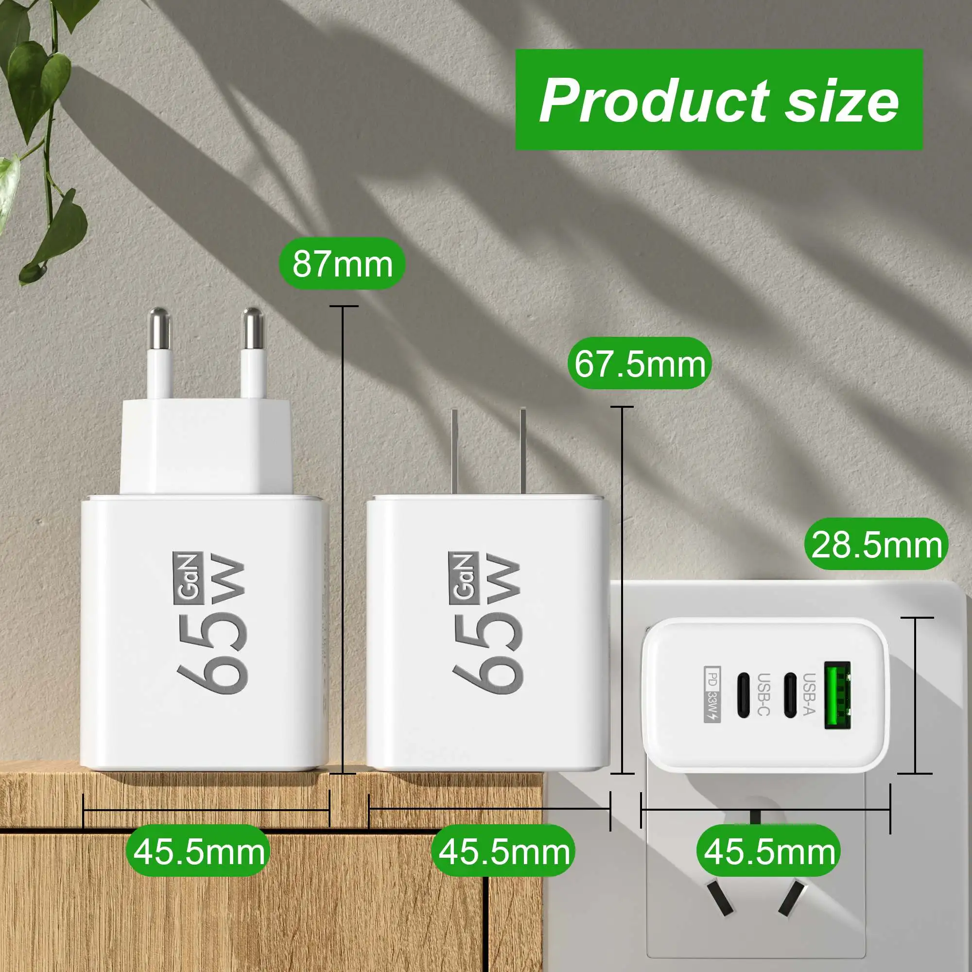 Travel Accessories Iphone - Cargador de pared plegable GaN de