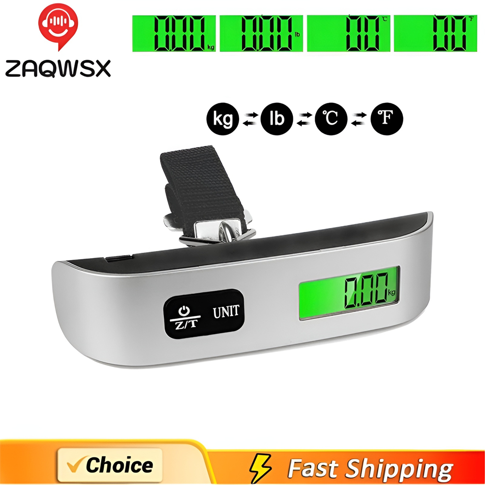 Luggage Scale Hanging - Báscula portátil con pantalla LCD Digital,