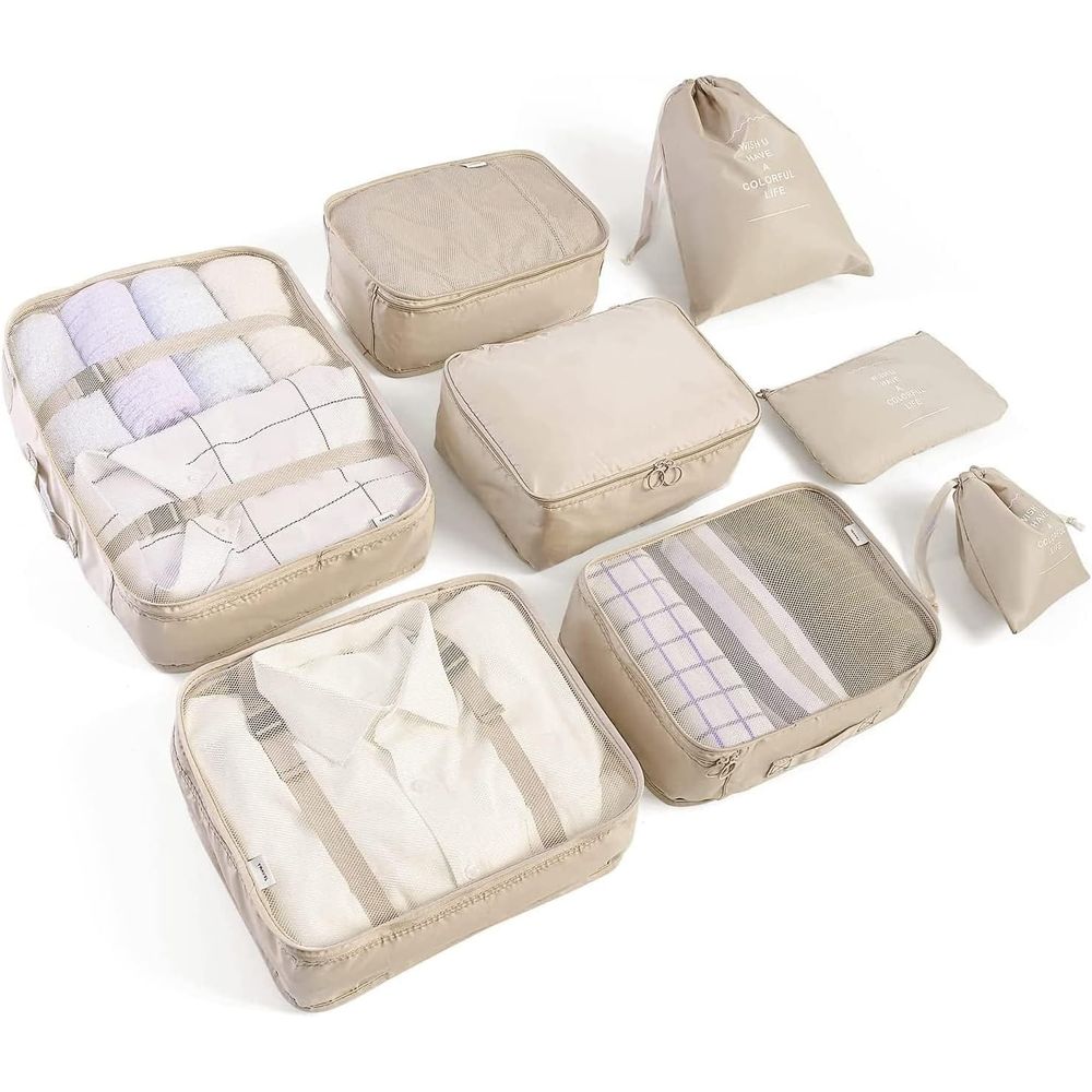 Travel Accessories Packing Cubes - Juego de Organizadores de Maletas o