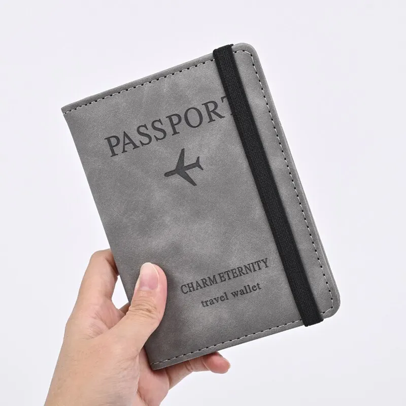 Travel Accessories Wallet - Cartera de cuero PU para hombre,