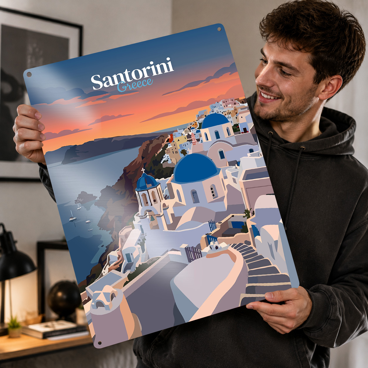 Póster Metálico 3D Personaliza - Travel Accessories Greece reseña y precio