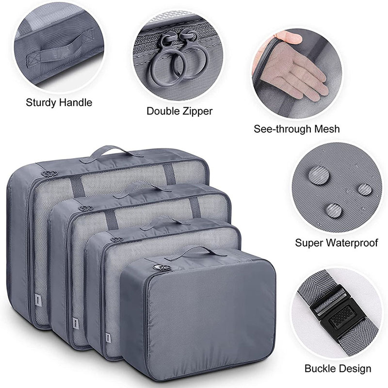 Juego de Organizadores de Viaj - Travel Accessories Packing Cubes reseña y precio
