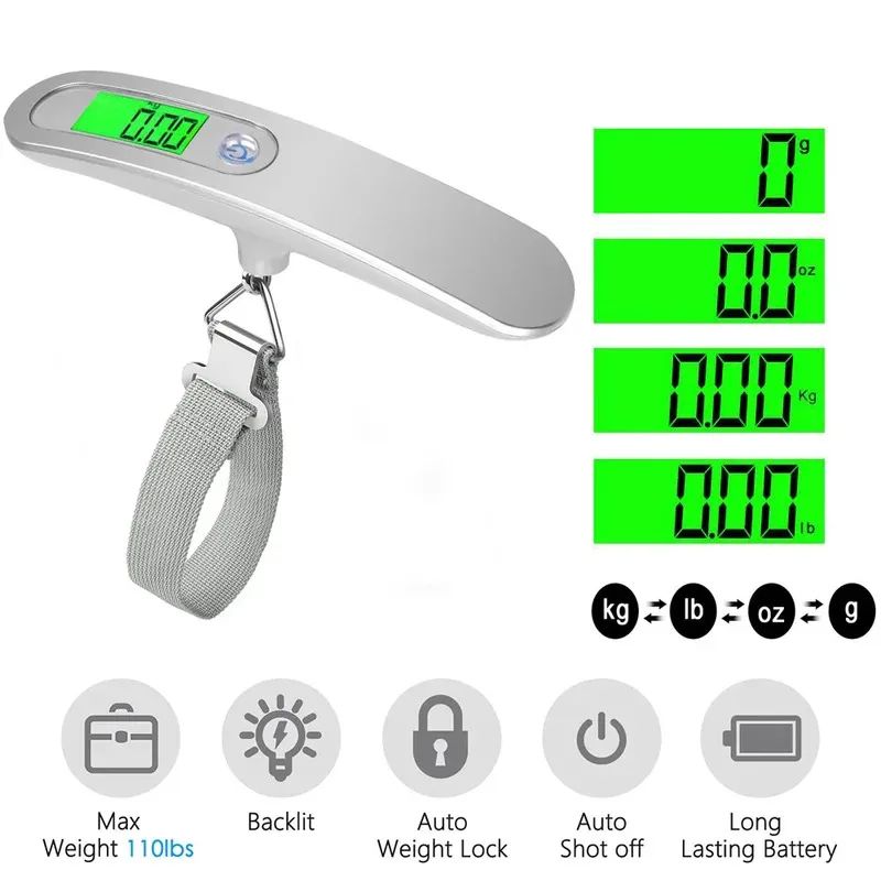 Báscula de pescado de 50kg/110 - Luggage Scale Hanging reseña y precio