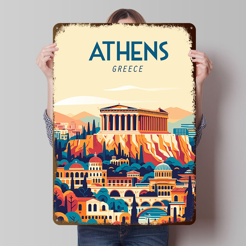 Póster de viaje de Grecia, let - Travel Accessories Greece reseña y precio