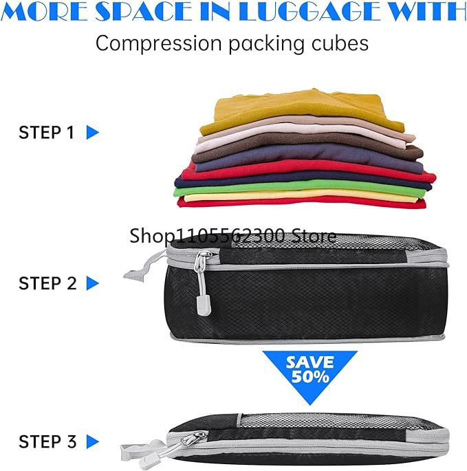 Juego de Cubos de Compresión p - Travel Accessories Packing Cubes reseña y precio