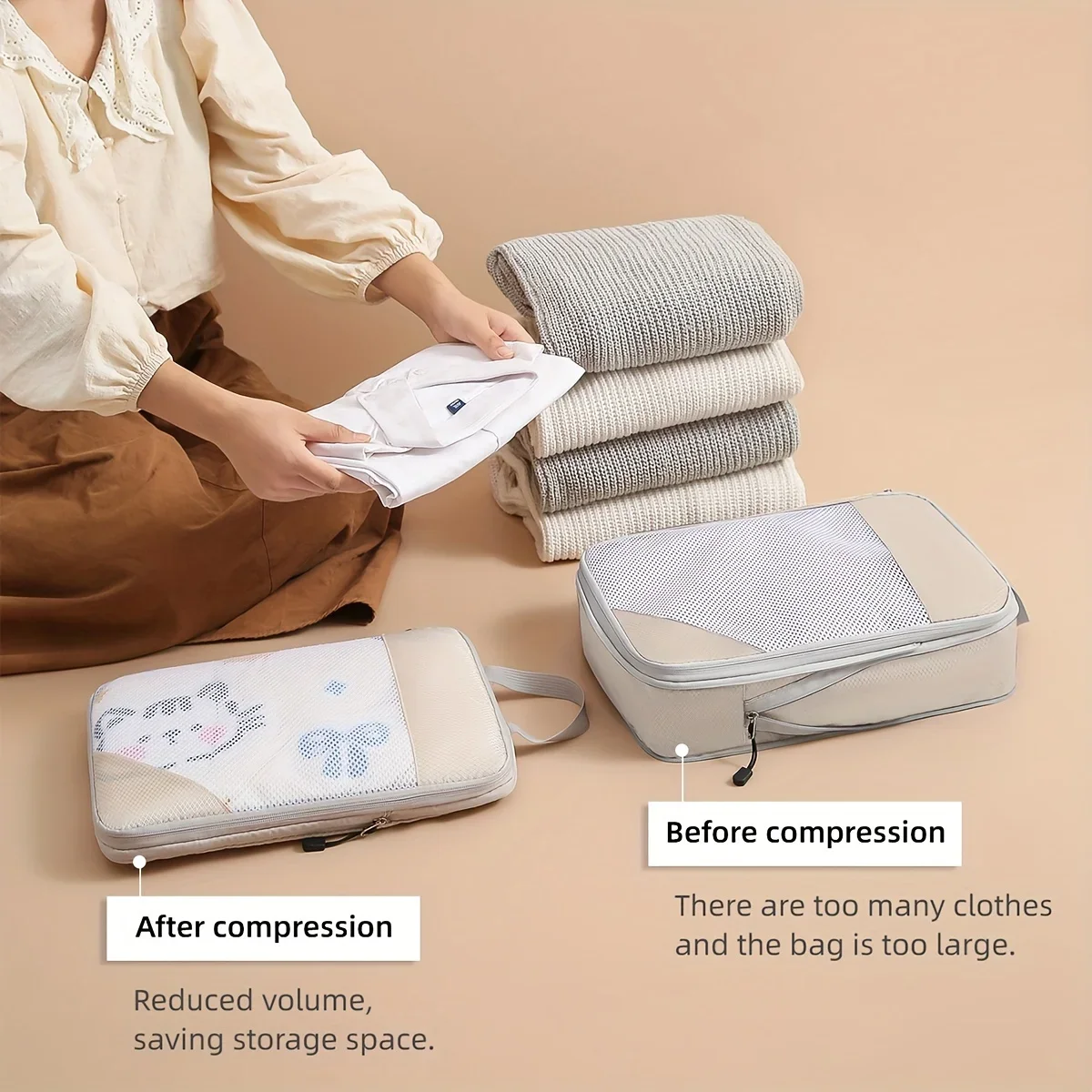 Cubo de embalaje de compresión - Travel Accessories Packing Cubes reseña y precio