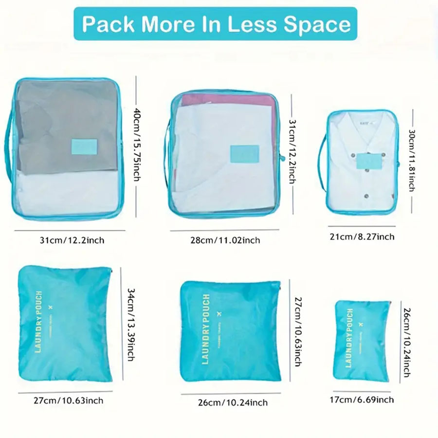 6 uds organizador de viaje bol - Travel Accessories Organizer Bag reseña y precio