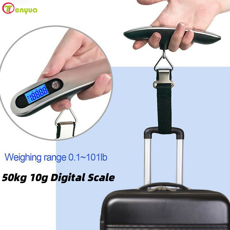 Báscula Digital portátil de 50 - Luggage Scale Hanging reseña y precio