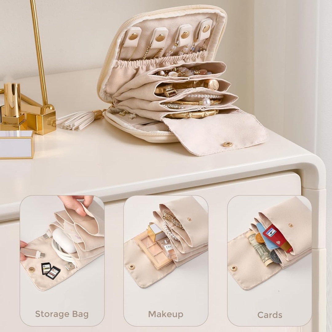Estuche organizador de joyas s - Travel Jewellery & Accessories Organiser reseña y precio