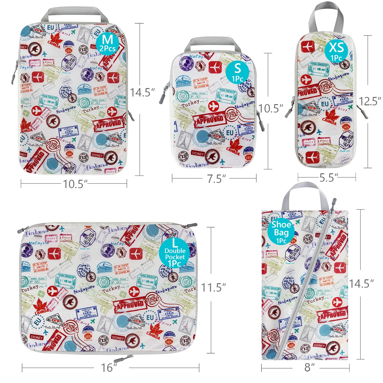 Cubos de embalaje de compresió - Travel Accessories Packing Cubes reseña y precio