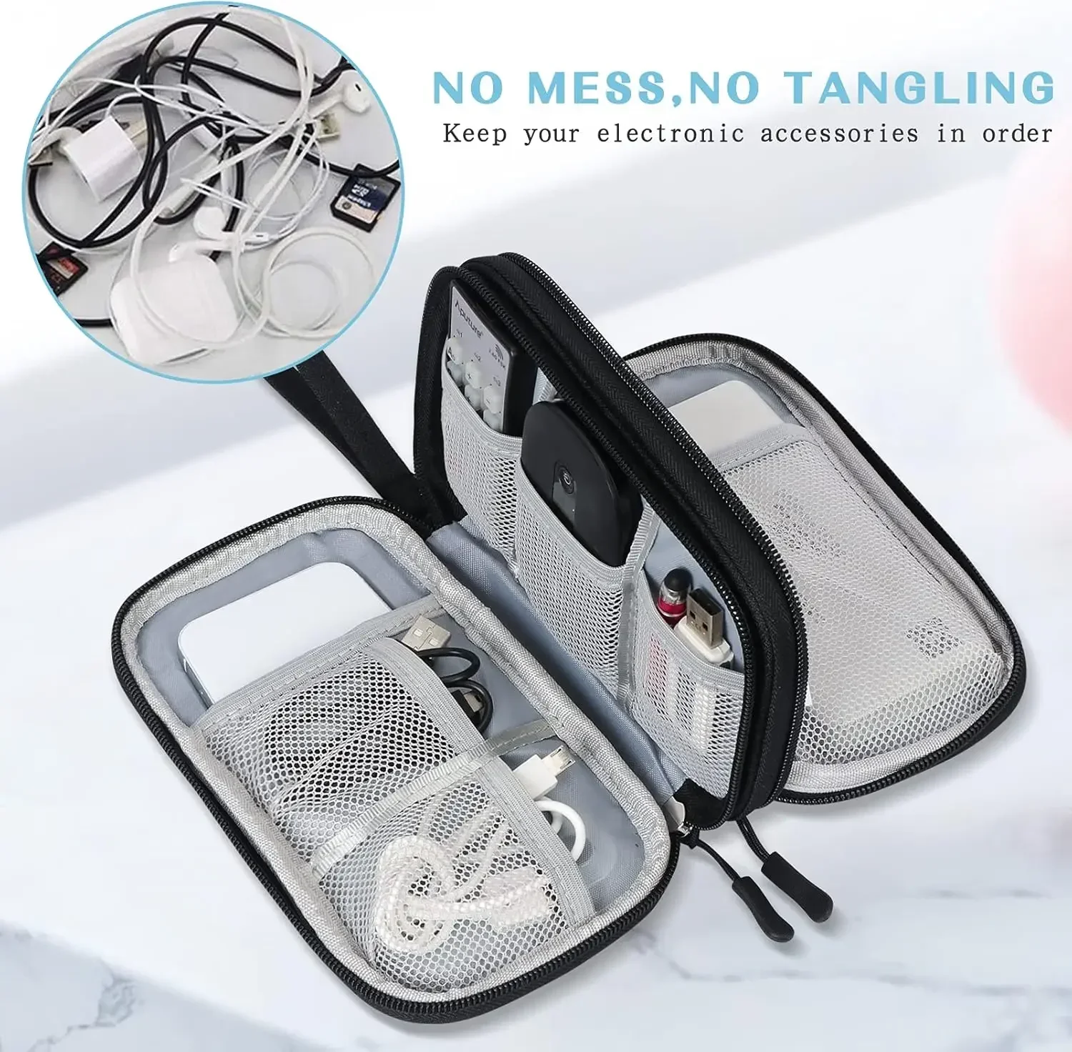 Bolsa de Viaje para Cables, Es - Travel Accessories Organizer Bag reseña y precio