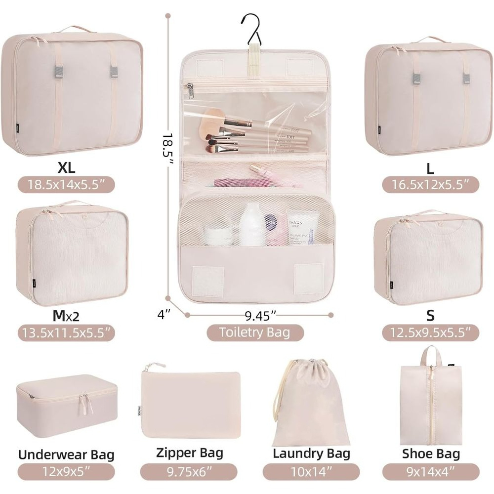 Juego de 8/10 Cubos de Embalaj - Travel Accessories Packing Cubes reseña y precio