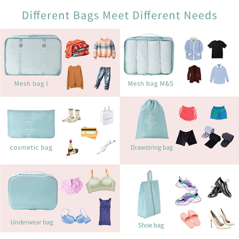 Juego de 7 Cubos de Embalaje p - Travel Accessories Packing Cubes reseña y precio