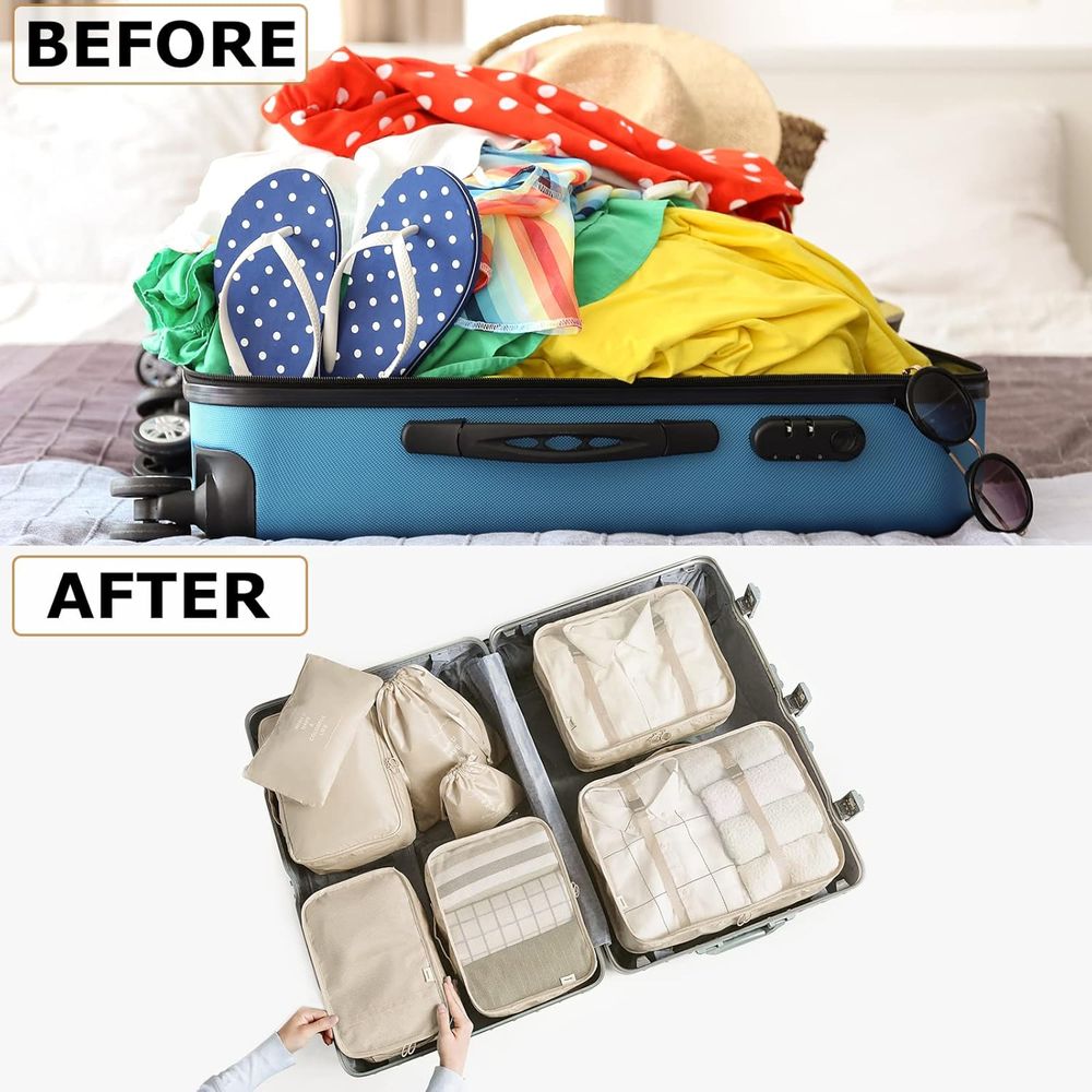 Juego de Organizadores de Male - Travel Accessories Packing Cubes reseña y precio