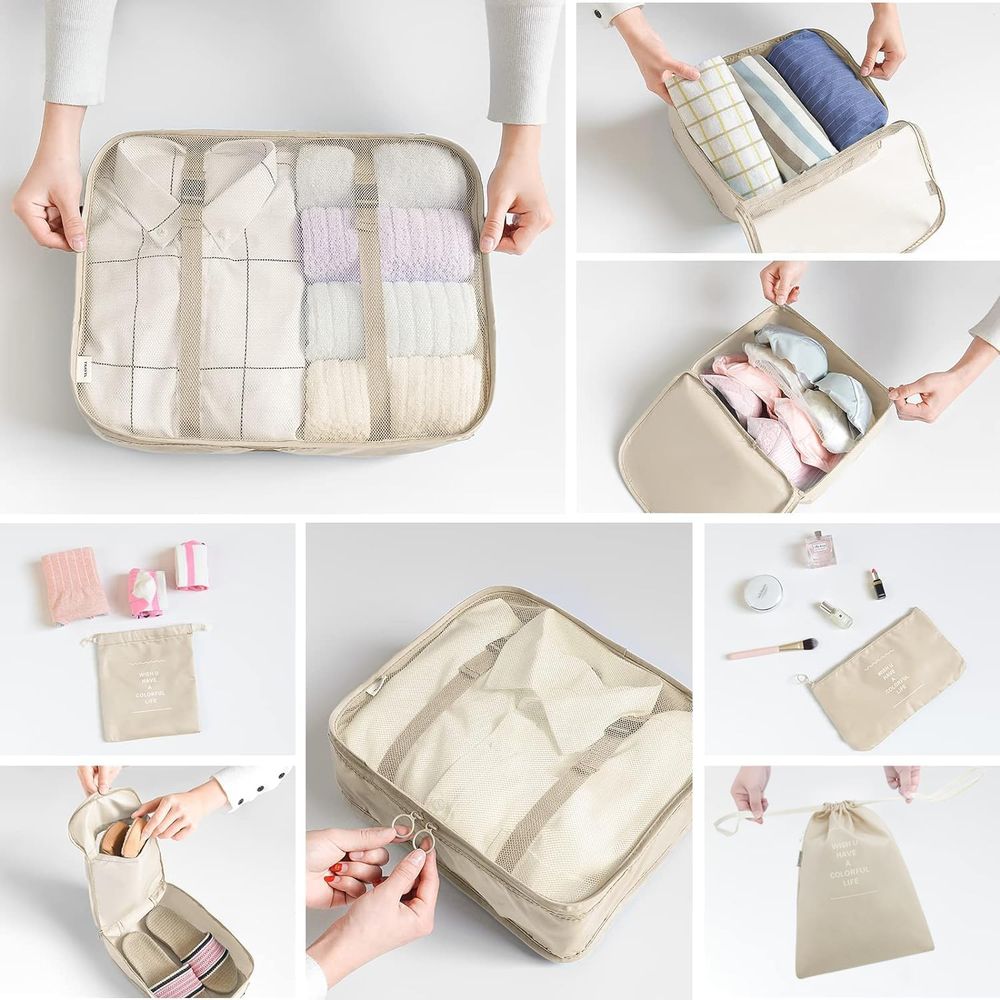 Juego de Organizadores de Male - Travel Accessories Packing Cubes reseña y precio