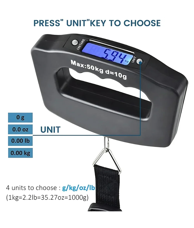 Báscula Digital para equipaje  - Luggage Scale Hanging reseña y precio